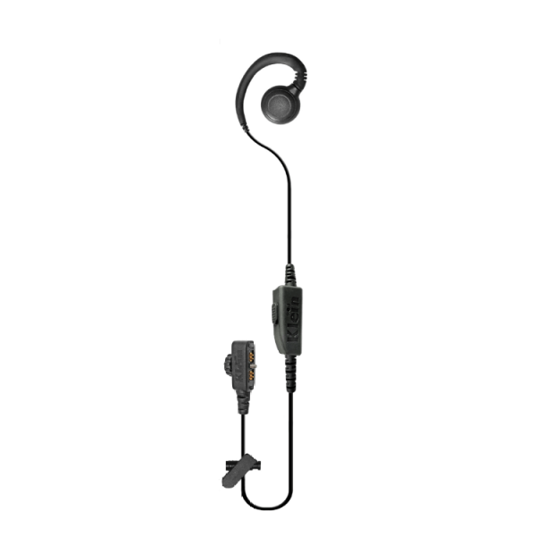 Klein Electronics CURL wired PTT headset for XP5x/XP8 and XP10Klein Electronics CURL wired PTT headset for XP5x/XP8 and XP10