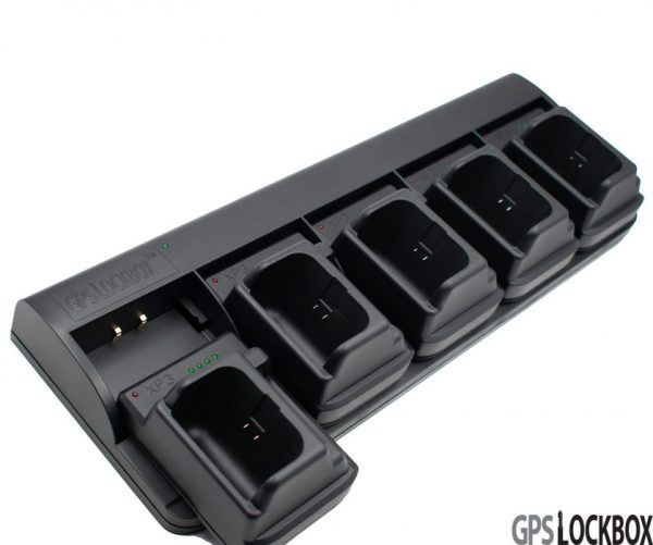 GPSLockbox 5-bay-charging-dock-base