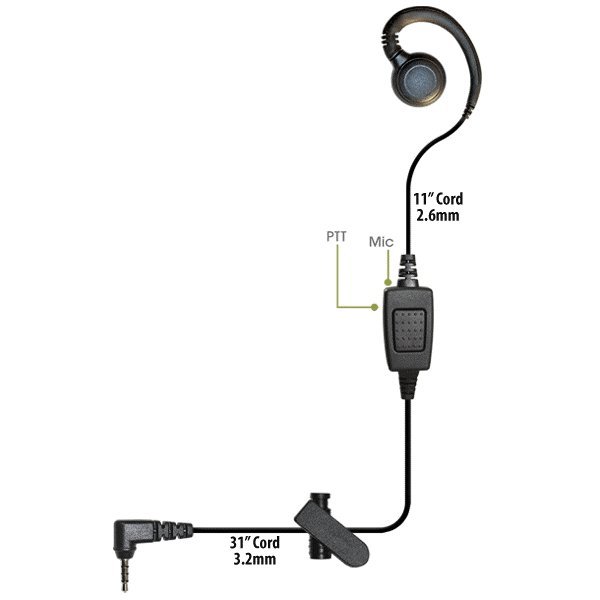 Klein Electronics Curl PTT/PoC headset
